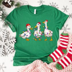 duck christmas t-shirts, christmas ducks shirt