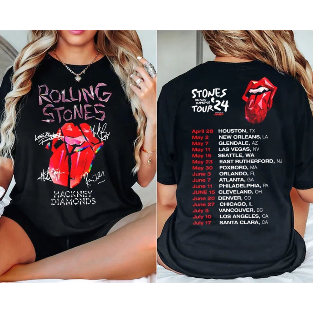 Rolling Stones 2024 Tour Tee Shirt, Rolling Stones Band Fan Shirt,Hackney Diamonds Tour Shirt,Rock and roll shirt,Music Festival T-Shirt1.jpg
