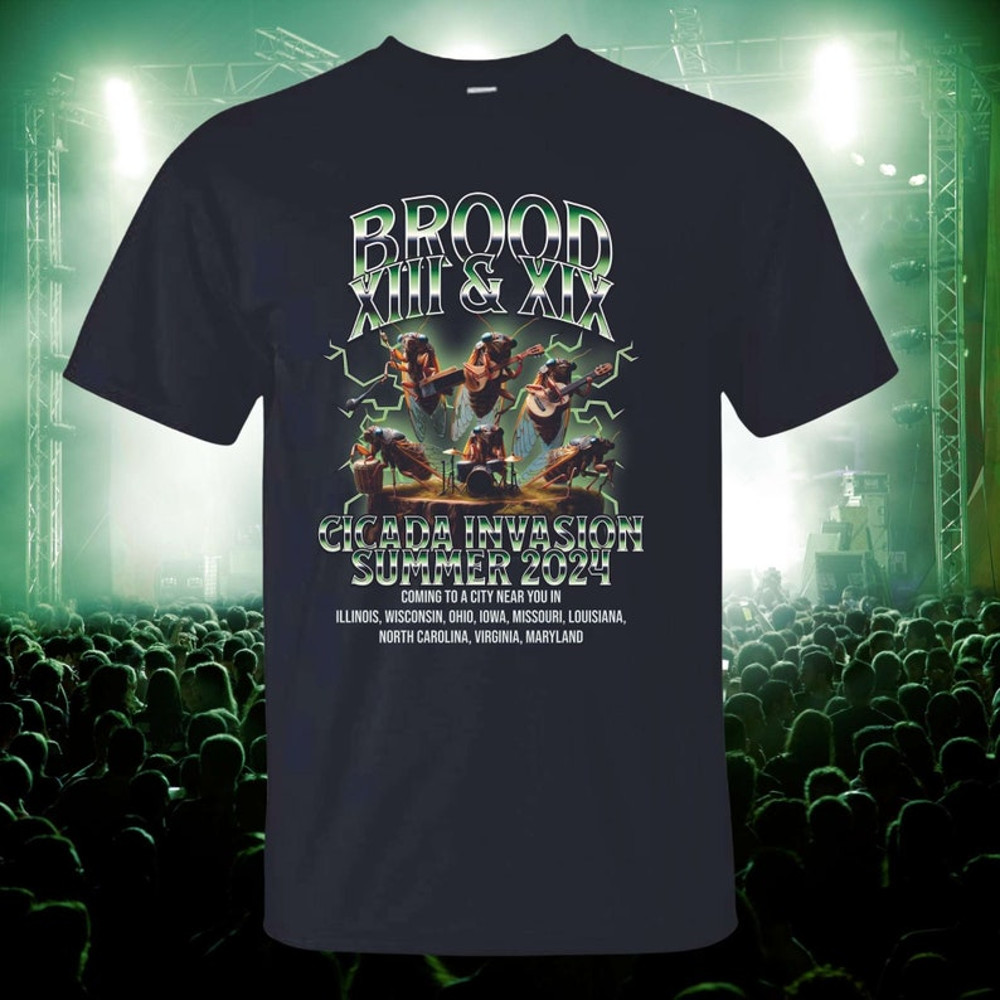 Funny Cicada Summer 2024 Shirt, Vinage Bootleg 80s Band Style, Brood XIII Brood XIX, bug collector, insect fan lover entomologist, biologist1.jpg