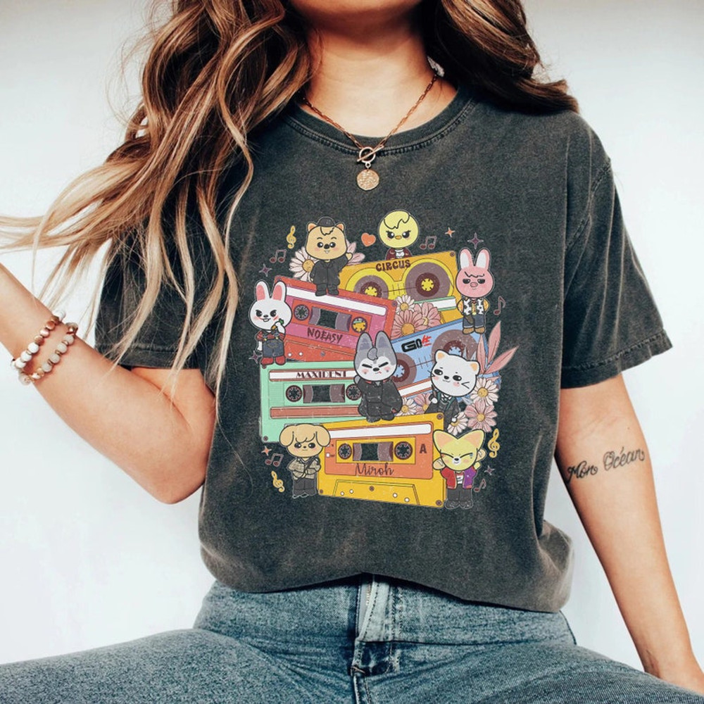 Stry Kids Zoo T-Shirt Skzoo Shirt Inspired, SKZOO Chibi Characters Sweatshirt, Music Lover Gift, Bang Chan, Han, Changbin, Hyunjin, Lee Know1.jpg