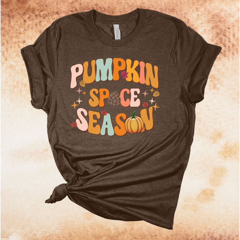 Fall Shirt, Pumpkin Spice Season, Fall Coffee, Pumpkin Spice Lover, Fall Pumpkins, Premium Soft Unisex Tee, Plus Sizes Available.jpg