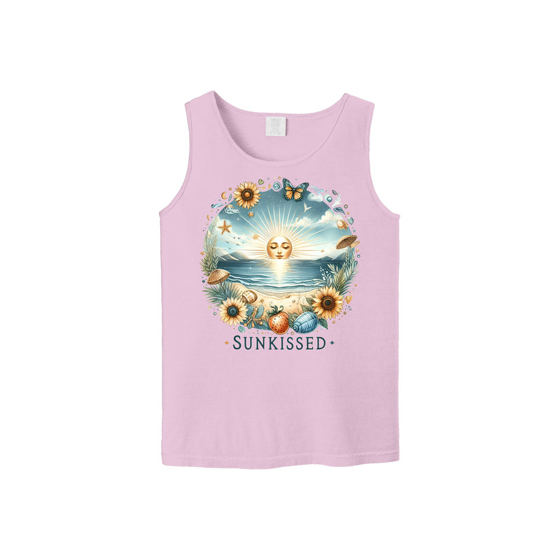 Independence Day Tank, Sunkissed, Ocean Sun, Summer Beach, Comfort Colors Unisex Tank Top, Plus Size Available.jpg