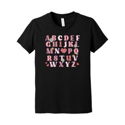 valentine kid tee, alphabet, school valentine, child shirt, valentine kid, premium soft youth shirt