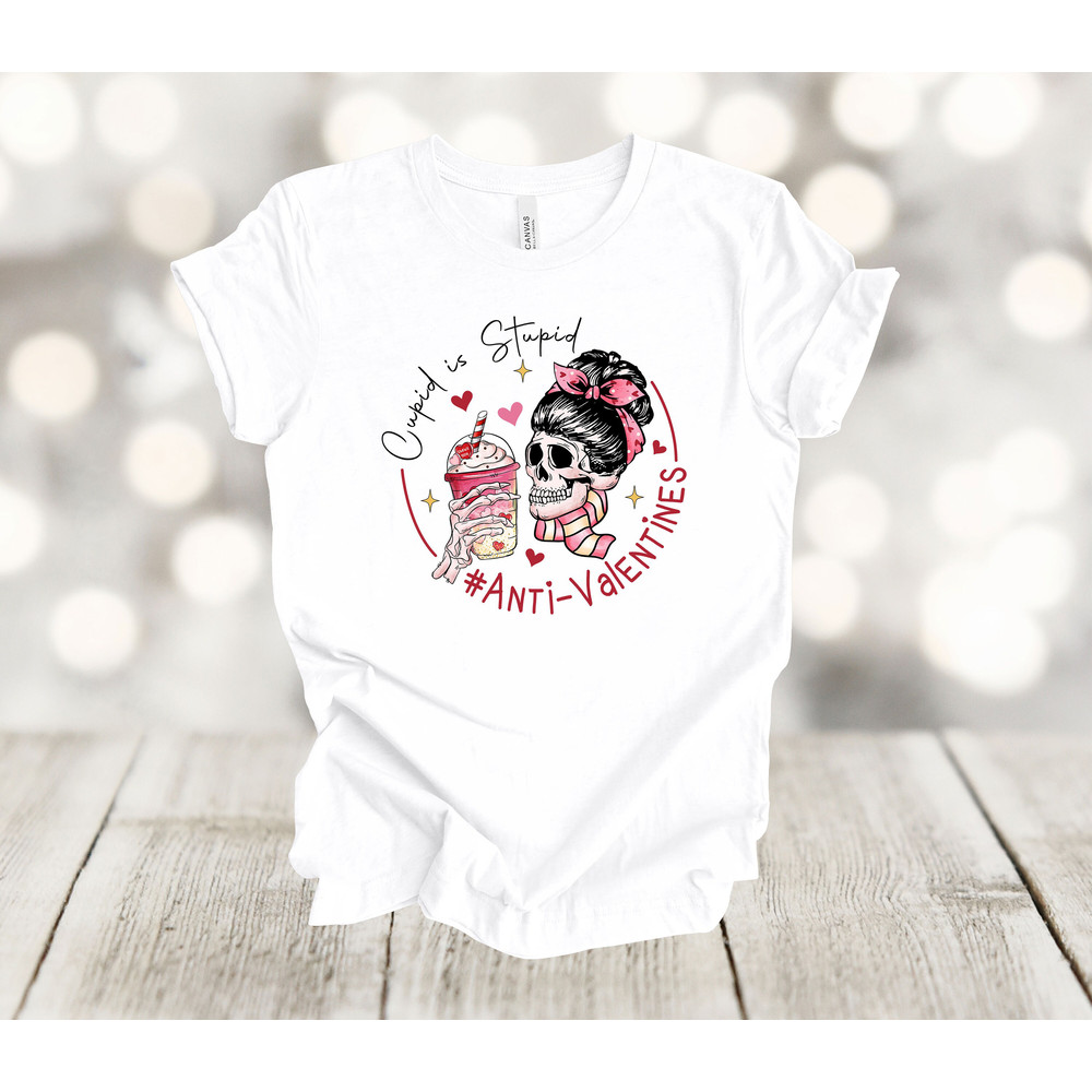 Valentine's Day, Cupid Is Stupid, Anti Valentine's Day, Funny Valentine, Premium Soft Unisex Tee, Plus Size 2x, 3x, 4x.jpg