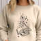 Book with Flowers Sweatshirt and Hoodie, Book Lover Gift Women, Floral Book Sweater, Gift for Teacher, ROM726.jpg