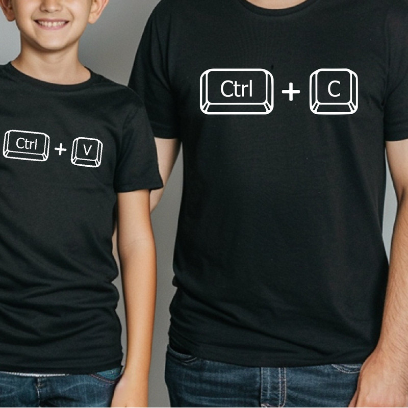CTRL C & CTRL V Shirt, Fathers Day Shirt, Father Son Shirts, Fathers Day Gift, ROM706.jpg