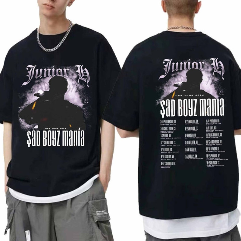 Junior H Sad Boyz Mania Tour 2024 Shirt, Junior H 2024 Concert Shirt, Junior H Fan Gift, Sad Boyz Tour Junior H Merch1.jpg