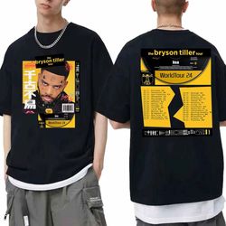 the bryson tiller 2024 tour 2 sides shirt, bryson tiller 2024 concert shirt, bryson tiller fan gift, bryson tiller tour