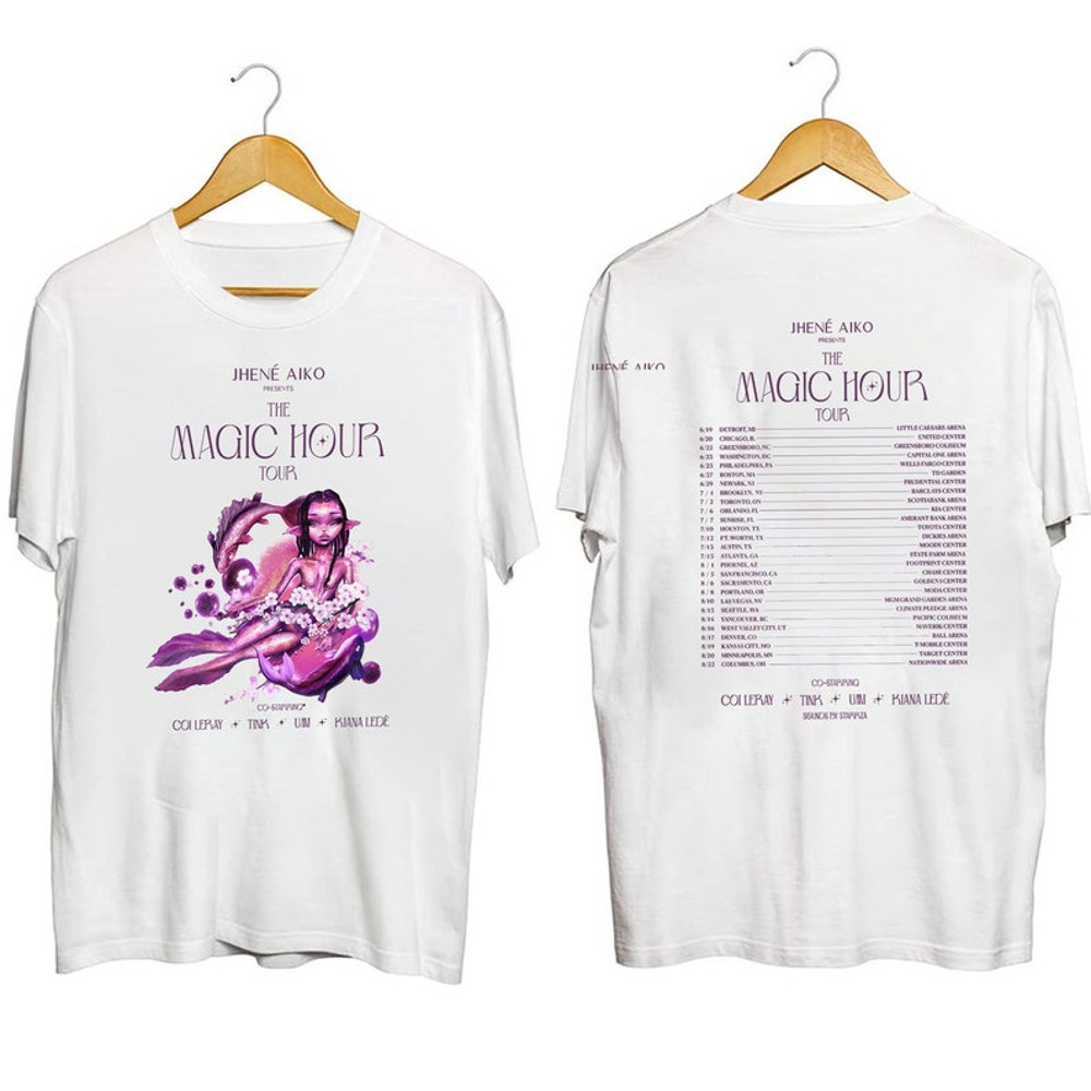 Jhene Aiko The Magic Hour 2024 Tour Shirt, Jhene Aiko 2024 Concert Shirt, Jhene Aiko Fan Gift, Jhene Aiko Merch, Music Tour Shirt2.jpg