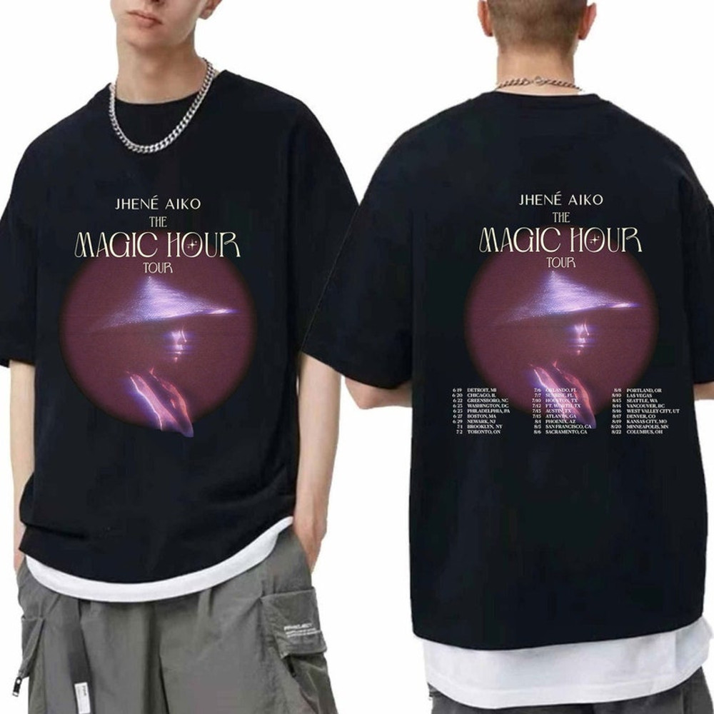 Jhene Aiko The Magic Hour 2024 Tour Shirt, Jhene Aiko 2024 Concert Shirt, Jhene Aiko Fan Gift, Jhene Aiko Merch, Music Tour Shirt1 (1).jpg
