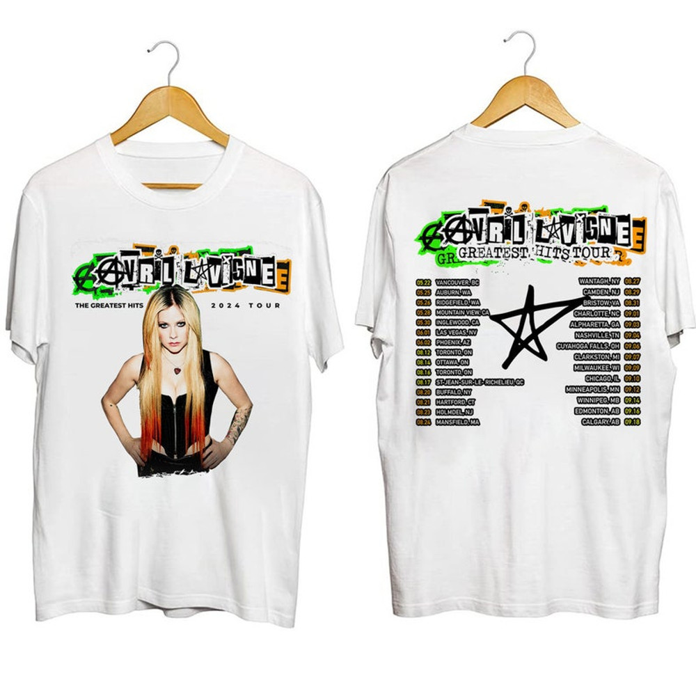 Avril Lavigne Greatest Hits Tour 2024 Shirt, Avril Lavigne Signature Shirt, Avril Lavigne Fan Gift, Avril Lavigne Rock, Avril Lavigne Merch2.jpg