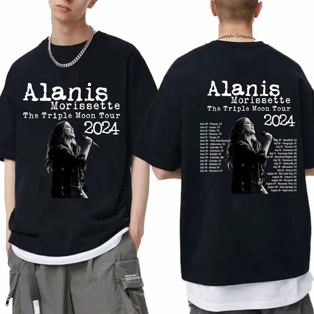Alanis Morissette The Triple Moon Tour 2024 Shirt, Alanis Morissette 2024 Concert, The Triple Moon Tour Merch, Alanis Morissette Fan Gift1.jpg