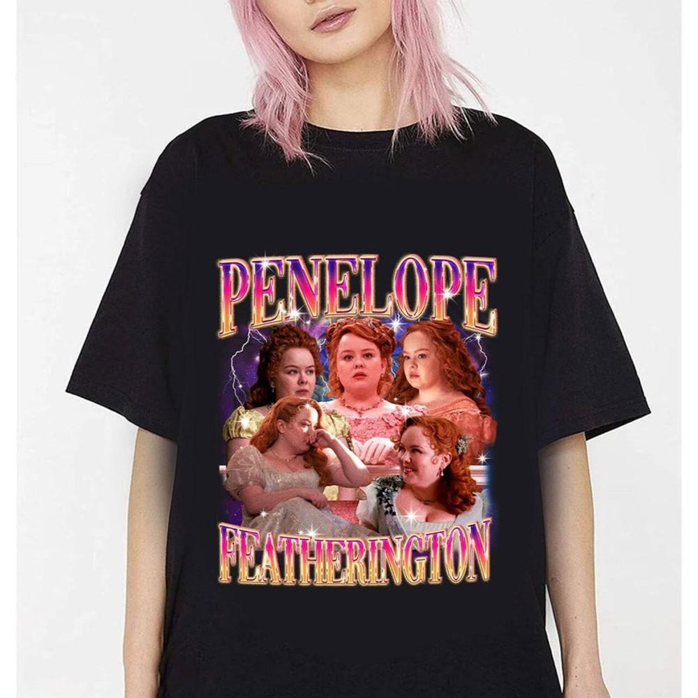 Vintage 90s Penelope Featherington Shirt, Penelope Featherington Bootleg Shirt, Homage Retro Graphic Tee, Penelope and Colin, Movie Shirt1.jpg