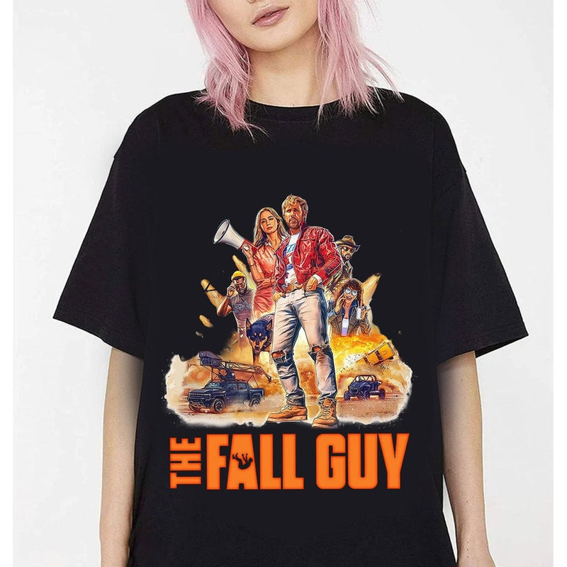 Vintage The Fall Guy 2024 Movie Shirt, Ryan Gosling, Emily Blunt Shirt, Ryan Gosling Fan Shirt, The Fall Guy TV Series, Movie Shirt1.jpg