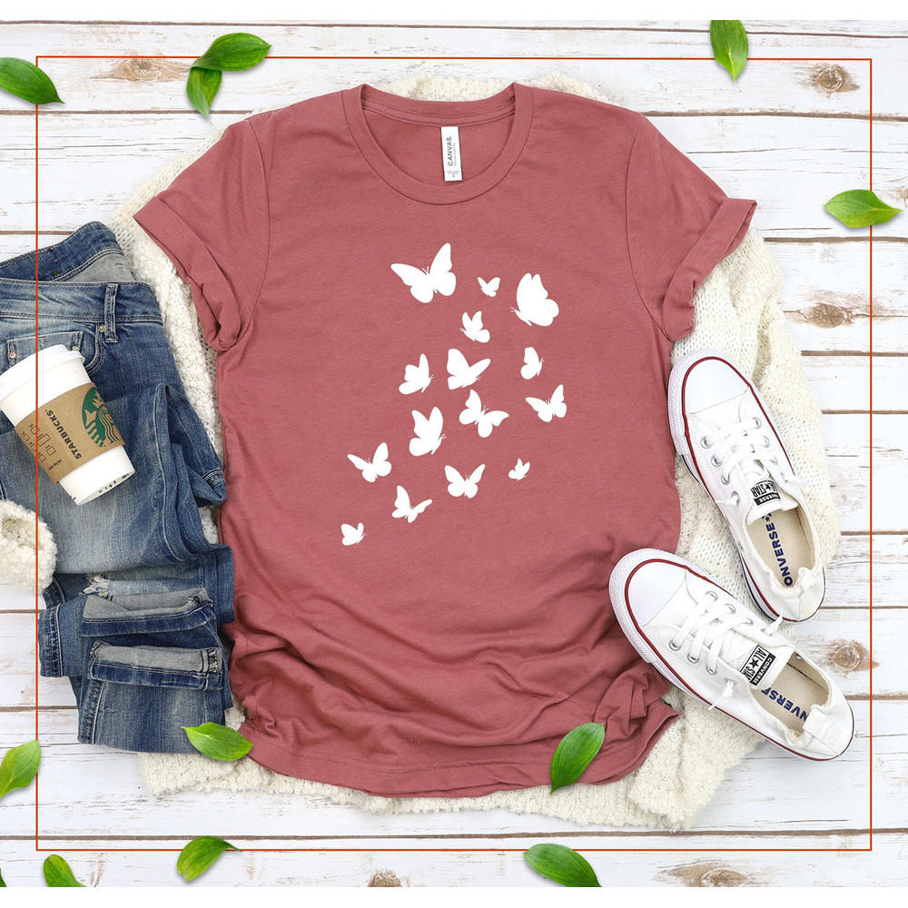 Butterfly Shirt For Women, Monarch Butterfly T-Shirt, Butterfly Graphic Tee, Cute Butterfly Shirt, Animal Lover Shirt, Butterfly Lover Shirt.jpg