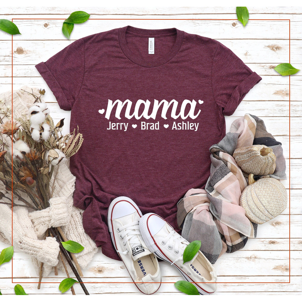 Mama Shirt,Mom Shirts,Personalized Mama Shirt,Mama Shirt with Kid Names Shirt,Shirts for Moms,Mothers Day Gift,Customized Mom Shirt,Mom Tee.jpg