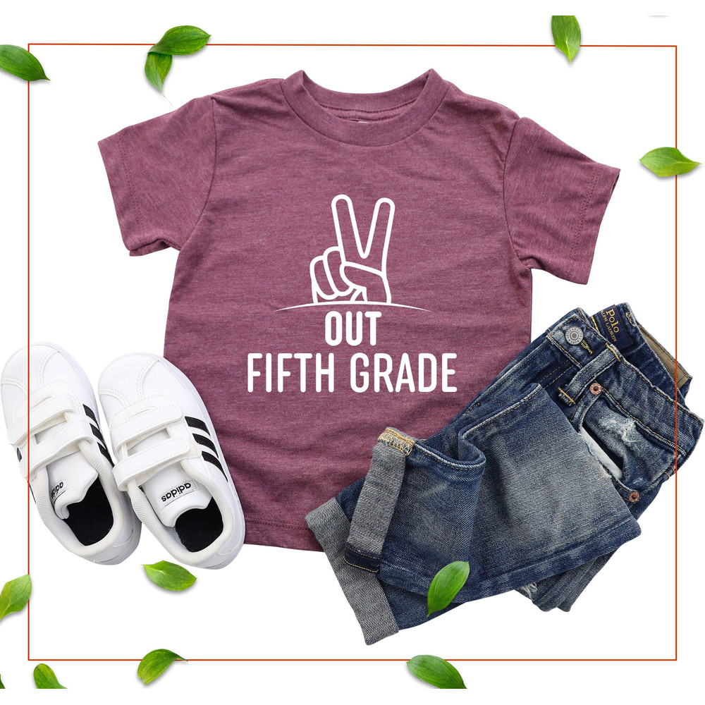 Peace Out Fifth Grade Shirt, Last Day Of School Shirt, 5th Grade Graduation Shirt, Peace Out 5th Grade Shirt, 5th Grade Teacher Shirt.jpg