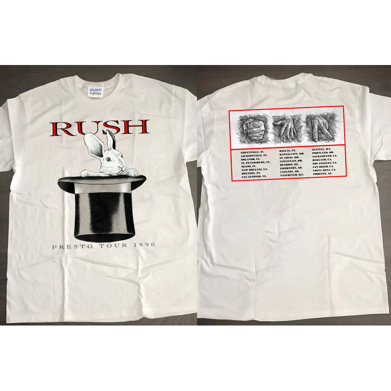 1990 Rush Rabit Presto North America Tour T-Shirt, Rush Band T-Shirt, Rush Presto Tour Shirt, Rush Tour 1990 T-Shirt, Rush Rock Band Shirt.jpg