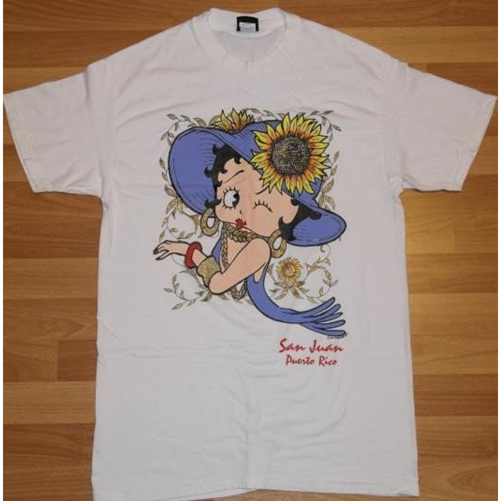 1990s BETTY BOOP Sunflower San Juan Puerto Rico T-Shirt, Betty Boop Shirt, 90s Cartoon Shirt, Betty Boop Fans Shirt.jpg