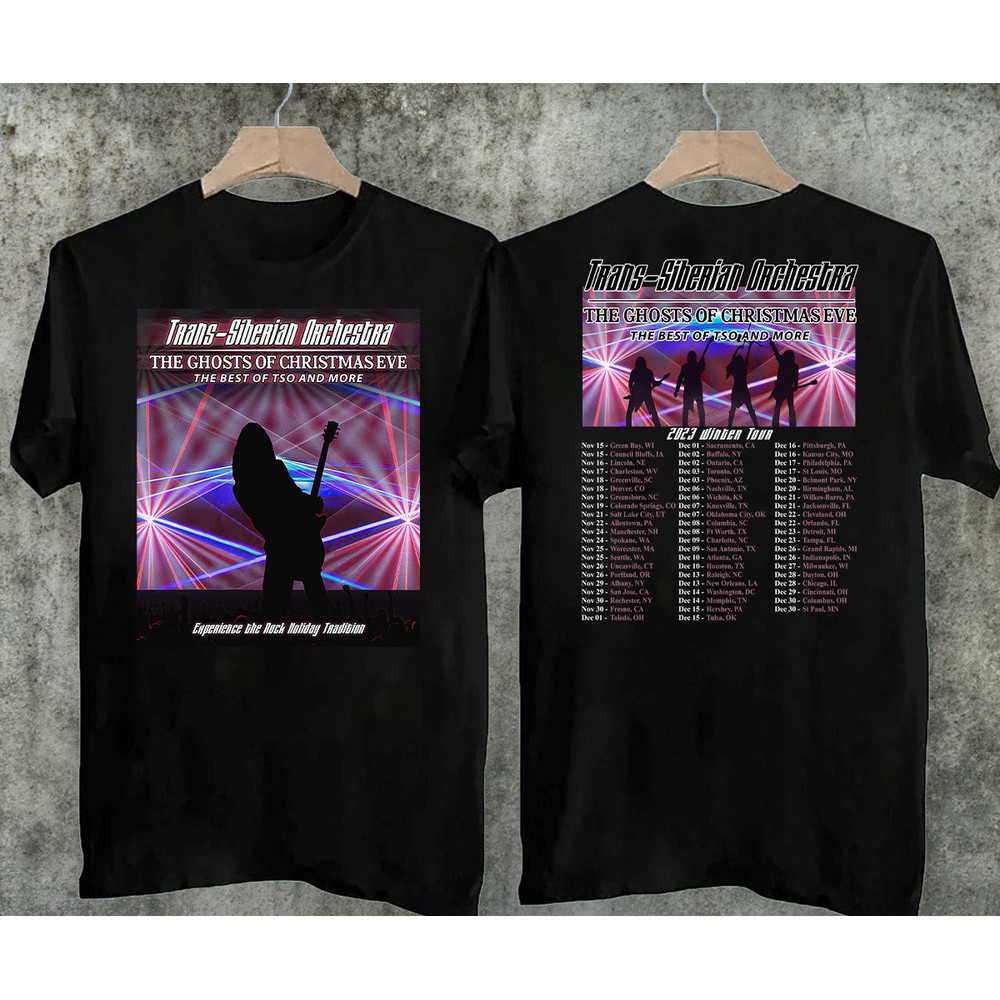 2023 Trans-Siberian Orchestra Christmas Eve T-Shirt, The Ghosts Of Christmas Eve The Best Of Tso and More Tour 2023 T-Shirt, 2023 TSO Shirt.jpg