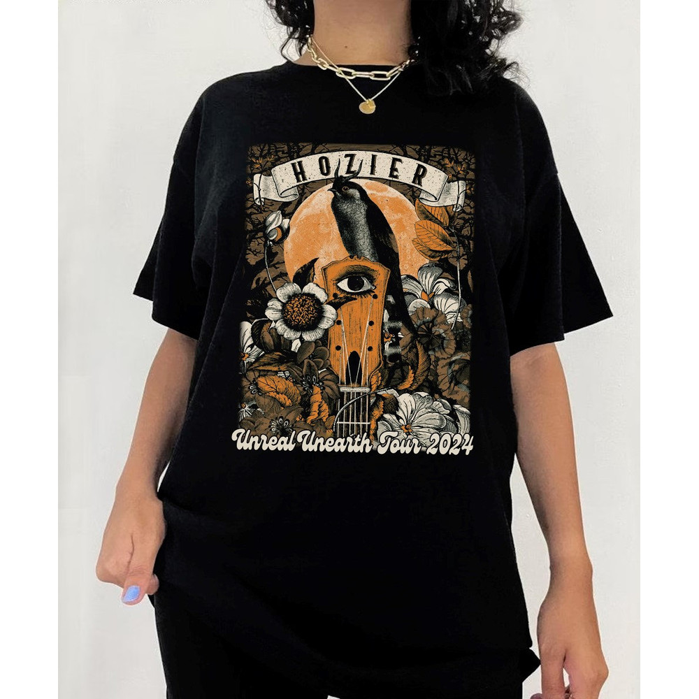 2024 Unreal Unearth Tour Hozier Poster T-Shirt, Hozier Hollywood Bowl Even Tour Shirt, Unreal Unearth Tour Shirt, Hozier Unreal Unearth Tee.jpg