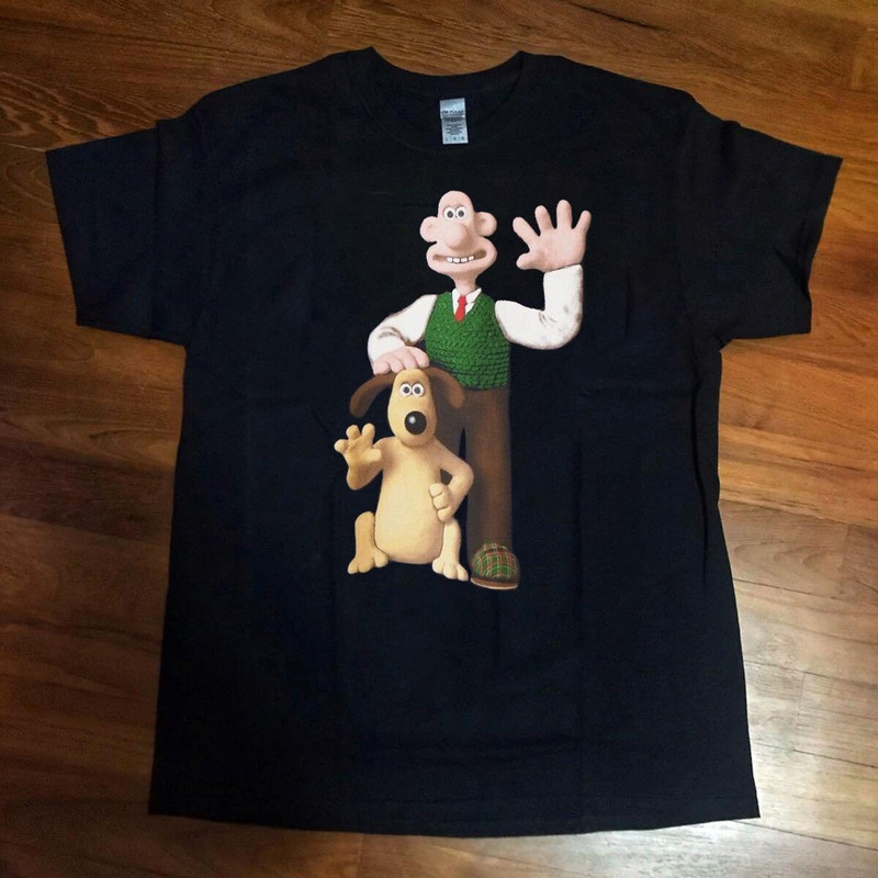 90's Retro Style Wallace & Gromit Marks and Spencer T-Shirt, 90s Cartoon T-Shirt, Wallace n Gromit T-Shirt.jpg
