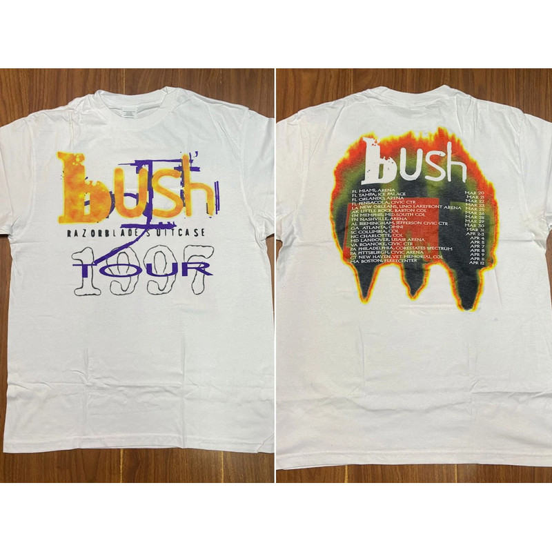 Bush 'Razorblade Suitcase' Tour 1997 T-Shirt, Bush Band 1997 T-Shirt, Bush Tour Shirt, 90s Tour Shirt, Concert Rock Shirt 1.jpg