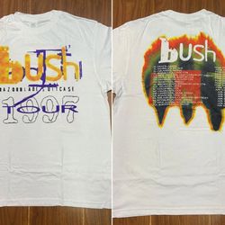 bush razorblade suitcase tour 1997 t-shirt, bush band 1997 t-sh