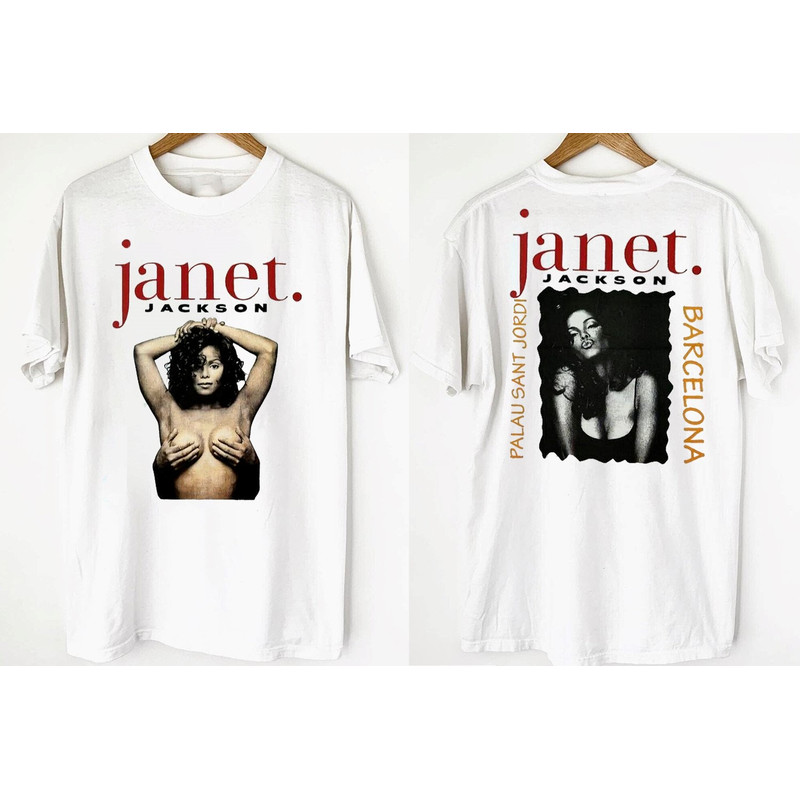Janet Jackson Palau Sant Jordi Barcelona Tour 1995 TShirt, Janet Jackson World Tour Barcelona Shirt, Janet Jackson Tour Shirt, 90s Music Tee.jpg