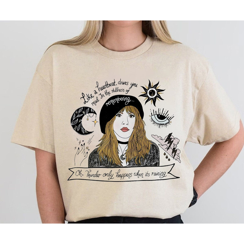 Like A Heartbeat In The Dark T-Shirt, Stevie Nicks Concert 2024 Sweatshirt, Stevie Nicks Live In Concert 2024 Tour Shirt, Music Sweater.jpg