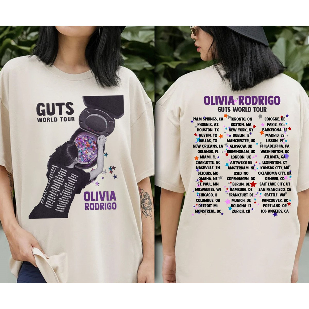Olivia Rodrigo Guts World Tour Sweatshirt, The Guts Tour 2024 Shirt, Olivia Rodrigo Sweatshirt, Olivia Rodrigo Sweater, Tour Lovers Shirt 1.jpg