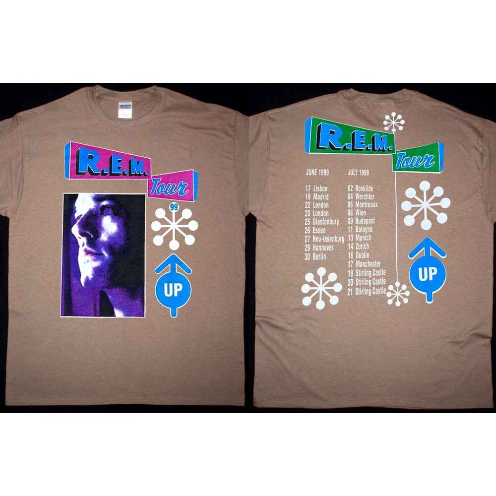 R.E.M 1999 Up Tour T-shirt, Rem Up Tour T-Shirt, Rem Tour 1999 T-Shirt, Rem Band Shirt, Rock Tour Shirt, 90s Concert Shirt.jpg