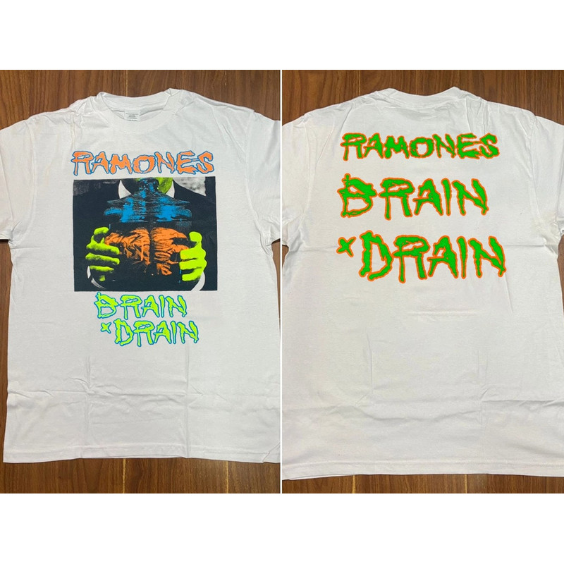 Ramones Brain Drain Tour 1989 T-Shirt, Ramones T-Shirt, 1989 Brain Drain Album Shirt, Ramones Tour '90 Shirt, 90s Punks Rock Band Shirt.jpg