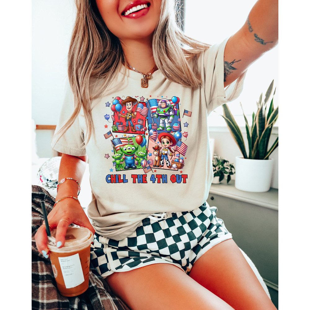Chill the 4th of Out Shirt, Disney 4th of July Shirt, Disneyland Family Shirt, Disney Patriotic Shirt, Toy Story 4th of July T Shirt.jpg