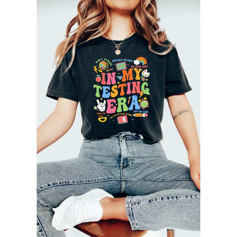 In My Testing Era Shirt, Funny Testing Day Teacher T Shirt, Teacher Starr Testing Tee, State Testing Shirt, Exam Day Shirt, Gift for Teacher.jpg