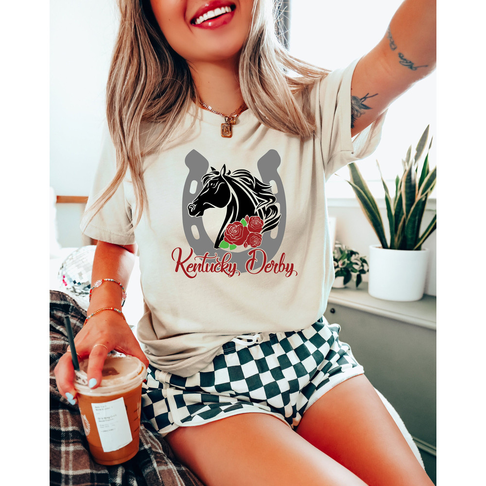 Kentucky Derby Shirt, Horse Racing Tee, Talk Derby To Me Shirt, Womens Derby Tshirts, Kentucky Derby Tshirt 2024, Funny Derby Shirt.jpg