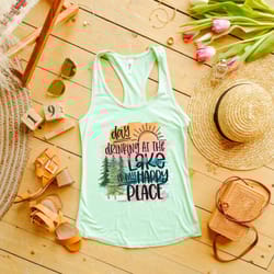 day drinking on the lake is my happy place, day drinking shirt