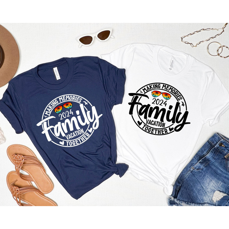 Family Vacation 2024 Making Memories Together Shirt, Family Vacation Shirts, Family Matching Tees, Summer Vacation T-shirts, Funny Travel.jpg