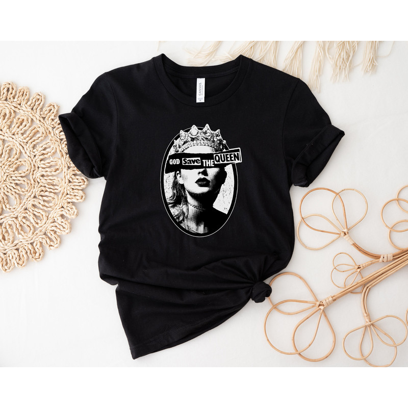 God Save The Queen Shirt, Reputation Era Inspired Shirt, Eras Tour Shirt, Swifties Fan Gifts, Concert Shirt, Swiftie Shirt, Gift for Her.jpg