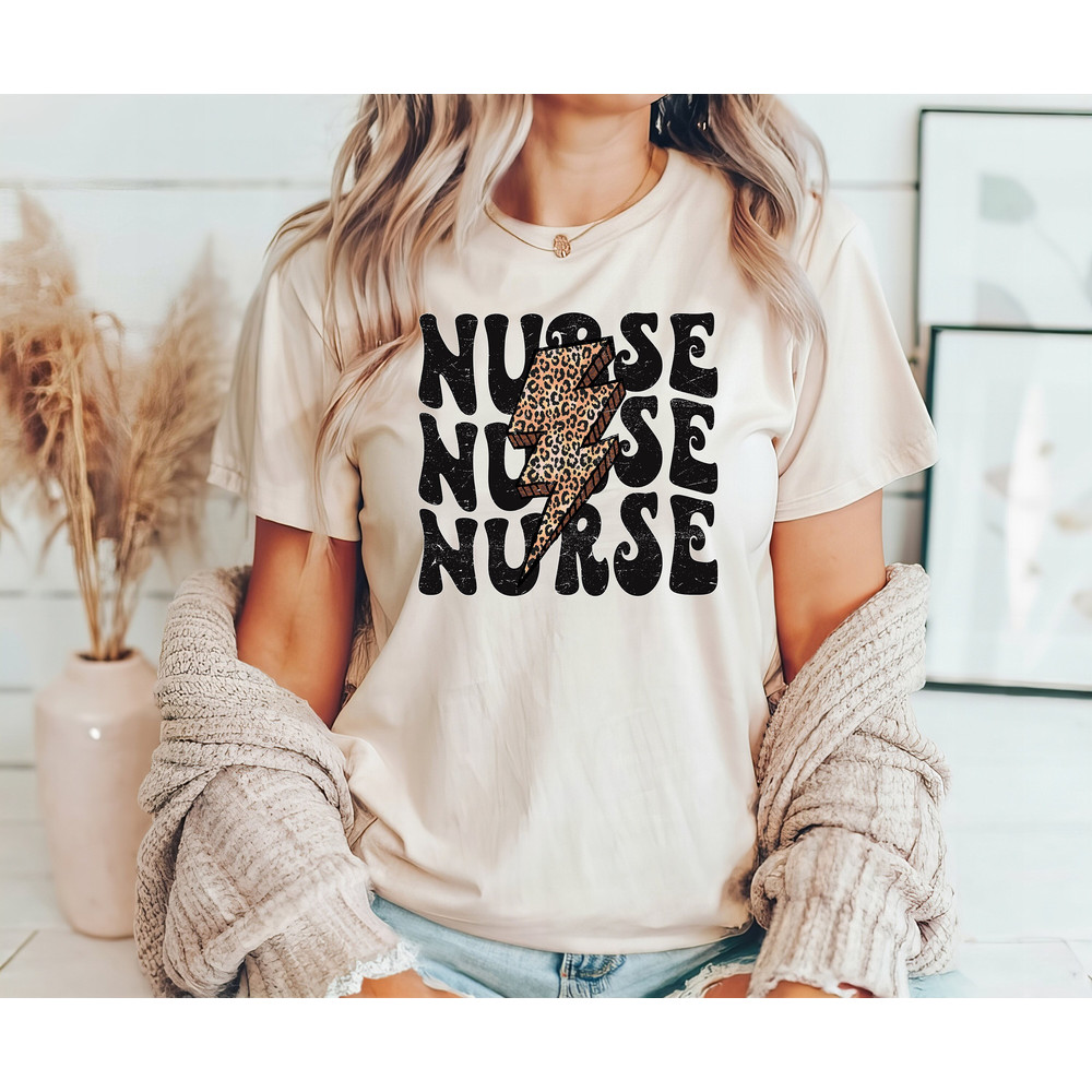 Leopard Nurse Shirt, Leopard Print Nurse Life, CNA Shirt, Nursing, Registered Nurse Shirt, RN Shirts, Nurse Week Shirt, Nursing School Tee.jpg