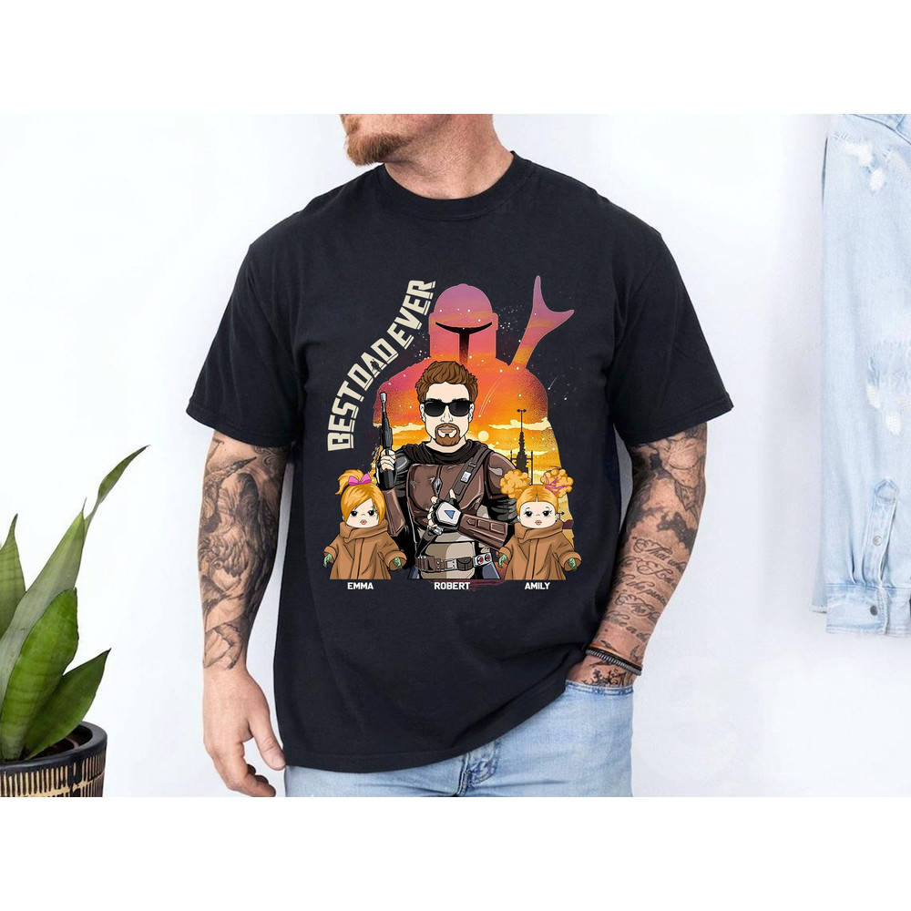 Custom Dadalorian Shirt, Best Dad Ever Shirt, Best Papa Ever Shirt, Fathers Day Shirt, Gift For Husband, Daddy Shirt, Fathers Day 2024 Gift.jpg