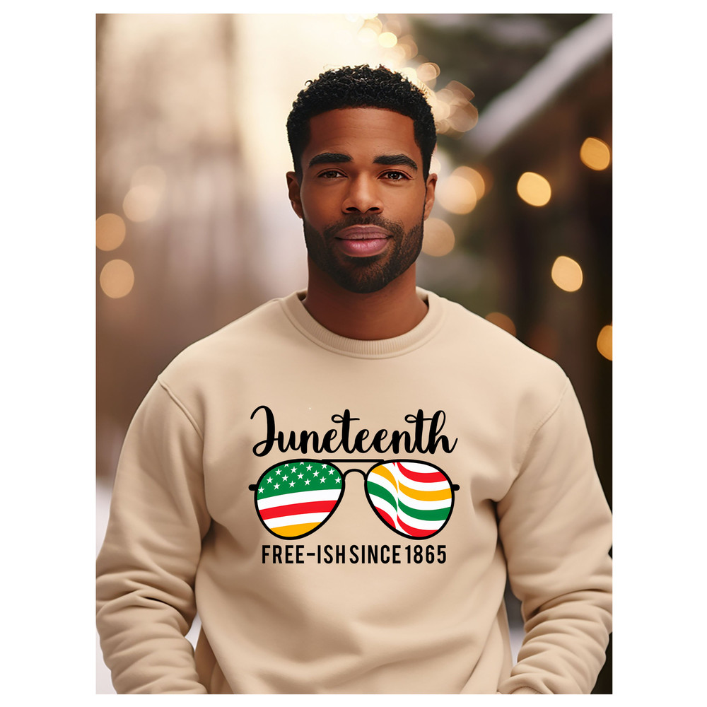 Black King Sweatshirt, Juneteenth Sweatshirt, Black History Sweatshirt, Juneteenth Freedom Hoodie, Freeish Since 1865 Hoodie.jpg