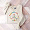 Boho Peace Sweatshirt, Floral Peace Symbol Sweater, Hippie Peace Sign Sweatshirt, Wildflowers Sweatshirt, Peace Symbol Hoodie, Gift for Her.jpg