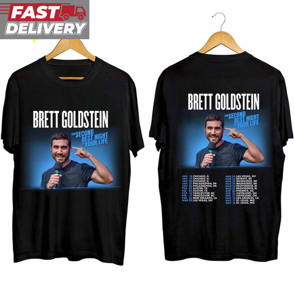 Brett Goldstein The Second Best Night Of Your Life Music Tour 2024 T-Shirt.jpg