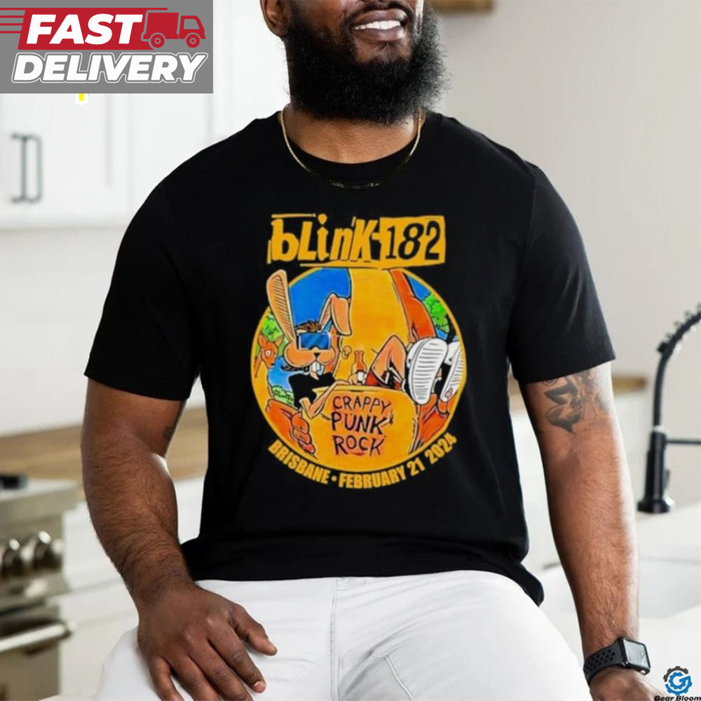 Brisbane Entertainment Crappy Punk Rock Centre Blink 182 Brisbane Australia Tour 2024 Shirt.jpg