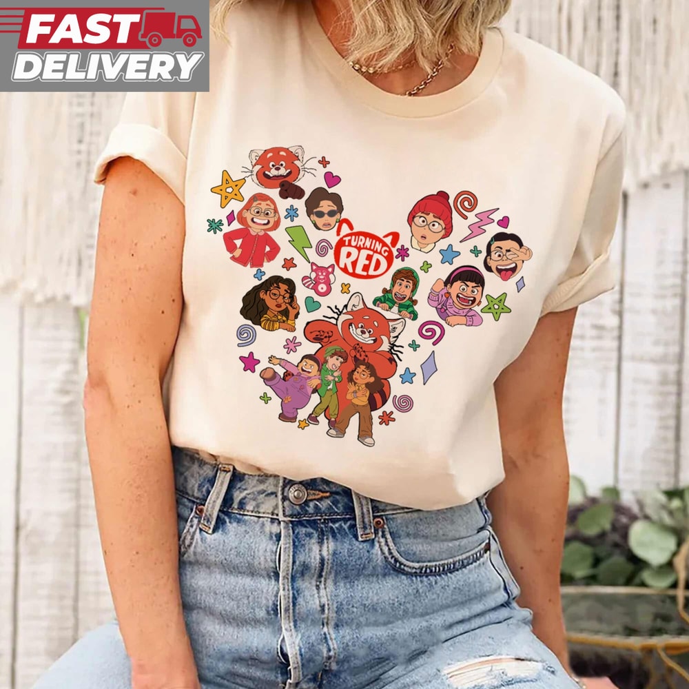 Disney Turning Red Friends Mickey Ears Shirt.jpg