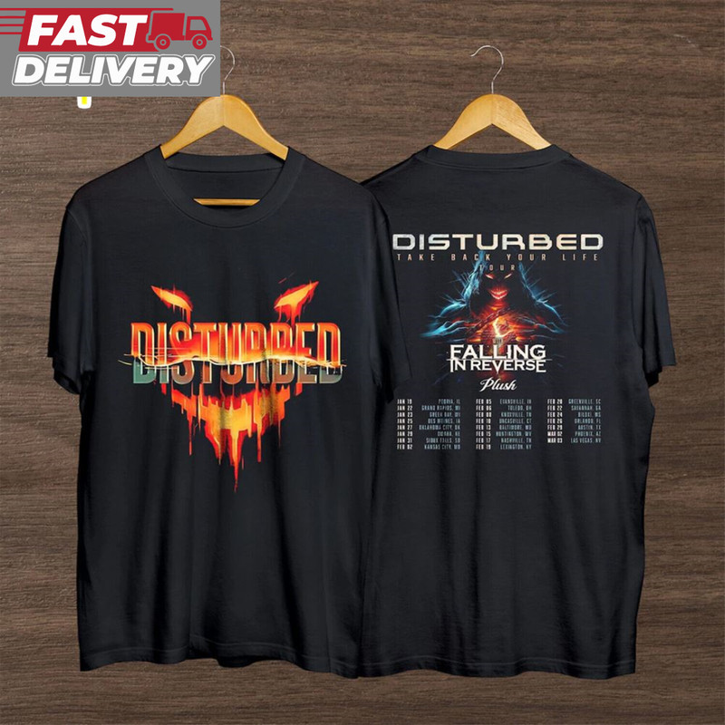 Disturbed 2024 Tour T-Shirt, Disturbed Band Fan Gift.jpg