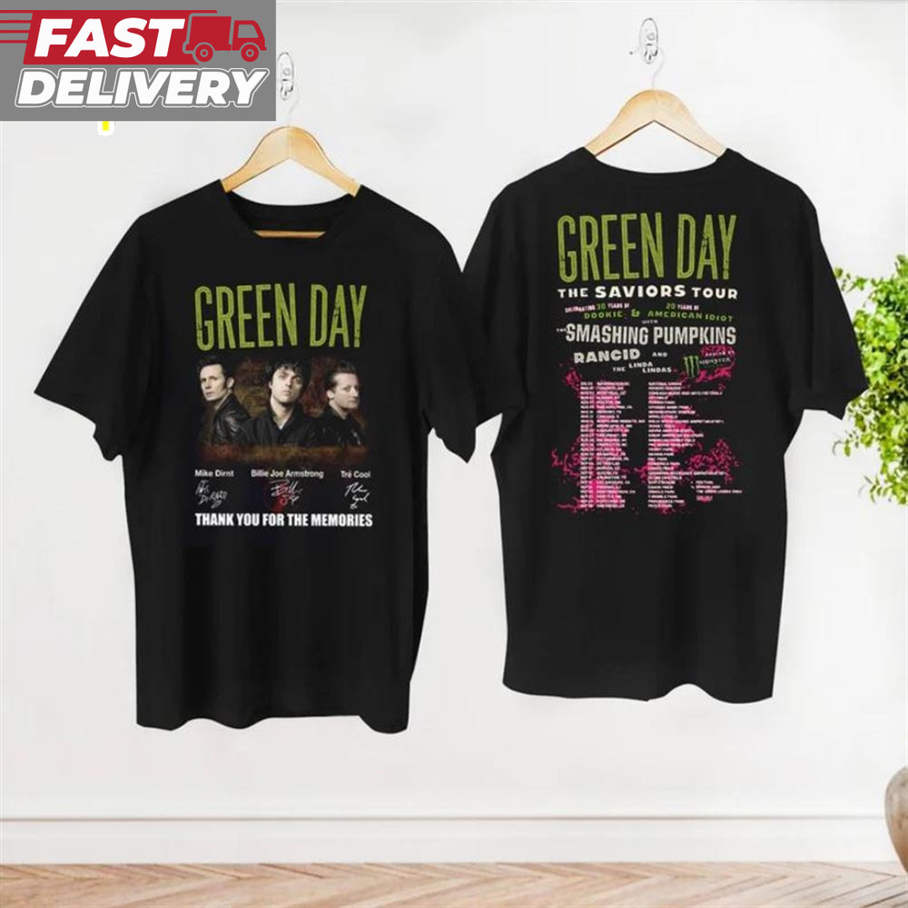 Green Day The Saviors Tour 2024 T-Shirt Gift Fans Music.jpg