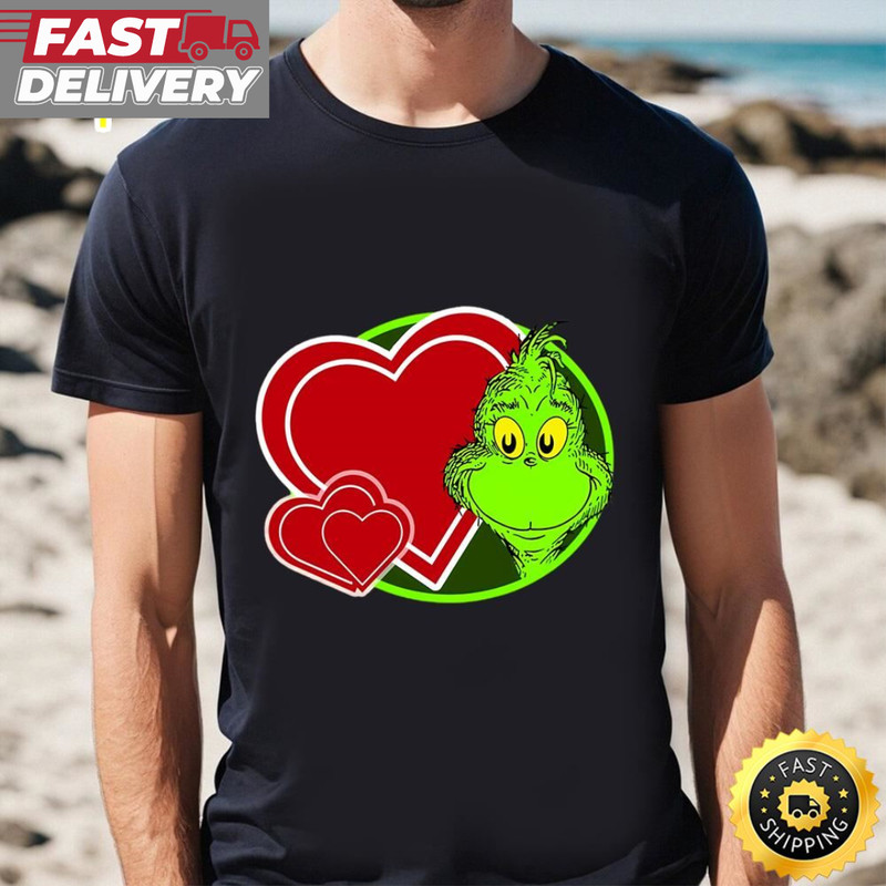 Happy Grinch With Hearts Valentine Shirt.jpg