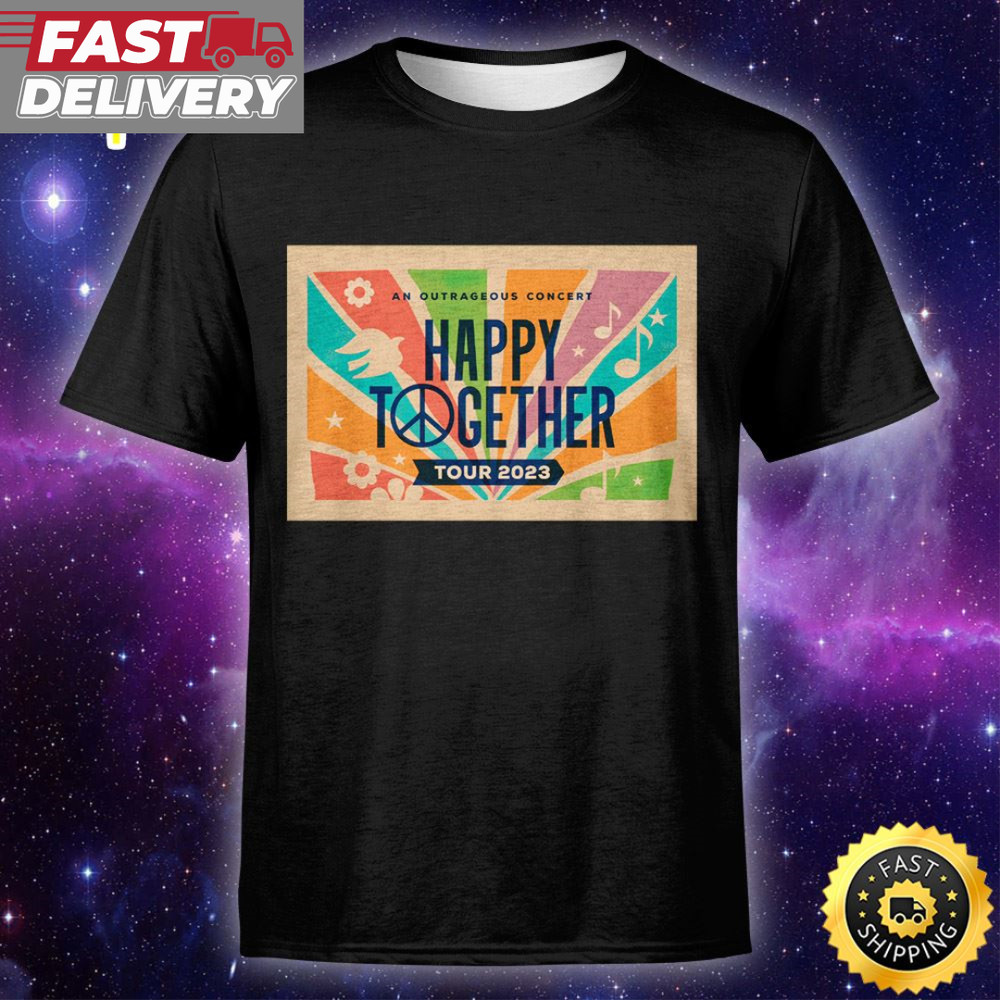 Happy Together Tour 2023 Unisex Tshirt.jpg